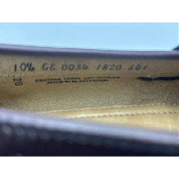 G.H Bass &Co. Men's Jeremy Weejuns Leather Tassel Burgundy Loafers SZ 10.5 EE - Picture 7 of 9